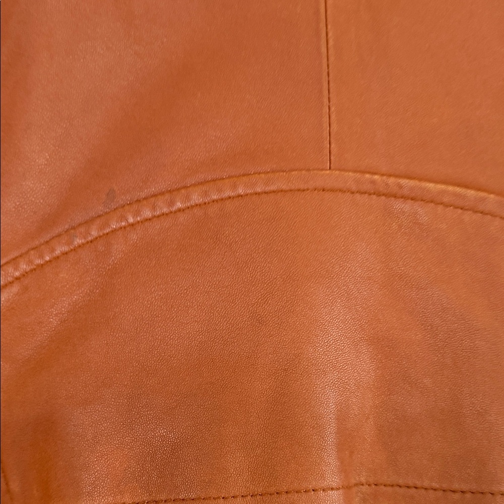 IRO Ashville Camel Brown Leather Jacket with Silver Accents - Picture 10 of 12